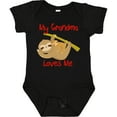 thumbnail image 3 of Inktastic My Grandma Loves Me Sloth Boys or Girls Baby Bodysuit, 3 of 5