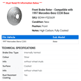 thumbnail image 2 of Front Brake Rotor - Compatible with 1997 Mercedes-Benz C230 Base, 2 of 2