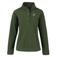 thumbnail image 2 of Women's Cutter & Buck  Green Indianapolis Colts Hunts Point Eco Half-Snap Sweatshirt, 2 of 3