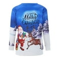 thumbnail image 3 of Femmes de Noël Pull Col Rond Hiver Cardigan Veste Mi-Longue Manches Longues Fermeture Blouse Graphique Imprimé Mode Sweat-Shirt Hoodie Soft Outwear, 3 of 7