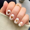 thumbnail image 6 of Impress Press on Nails Short Christmas  - with Designs White Snowflake Full Cover Matte Glue On Acrylic Nails for Women 24 Pcs, 6 of 8