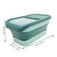 thumbnail image 5 of KAKOWELY Contenedor de arroz para el hogar, multifuncional, para almacenar alimentos para mascotas, con tapa deslizante, para granos, 5 of 5