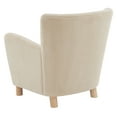 thumbnail image 5 of SAFAVIEH Couture Carey Modern Faux Shearling Solid Accent Chair, Tan, 5 of 7