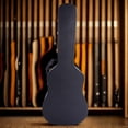 thumbnail image 4 of Acoustic Guitar Hard Case Fits 41-Inch Guitars, PVC Leather Covered Lightweight Hardshell Case with Plush Lining, Lock Latch for Storage & Travel, Black, 4 of 6
