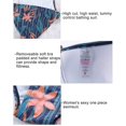 thumbnail image 5 of Maillot de Bain à Manches Courtes à Manches Courtes et à Imprimé Floral pour Femmes, 5 of 5