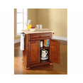 thumbnail image 3 of Alexandria Wood Top Portable Kitchen Island/Cart Cherry/Natural, 3 of 5