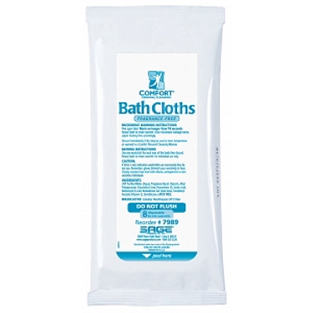 Sage Products Bath Cloth Clean, Ff, Each Model 7989