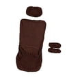thumbnail image 1 of twisto Office Chair Covers Removable Elastic Chair Seat Cover with Headrest Slipcover And Armrest Protector Polyester Yarn Suitable for Home Office Study Spa Dark Brown, 1 of 8