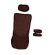 thumbnail image 1 of Fundas elásticas de poliéster para sillas de oficina, universales, con reposacabezas Marrón oscuro, 1 of 9