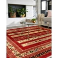 thumbnail image 7 of Unique Loom Fars Collection Area Rug - Pasadena (6' 1" Square Rust Red/Black), 7 of 7