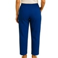 thumbnail image 4 of Turtle Bay New York Women's Plus Size Pleated Knit Pull on Pants - Cotton Blend Sweatpants with Flat Front Waistband and Side Seam Pockets, 4 of 7