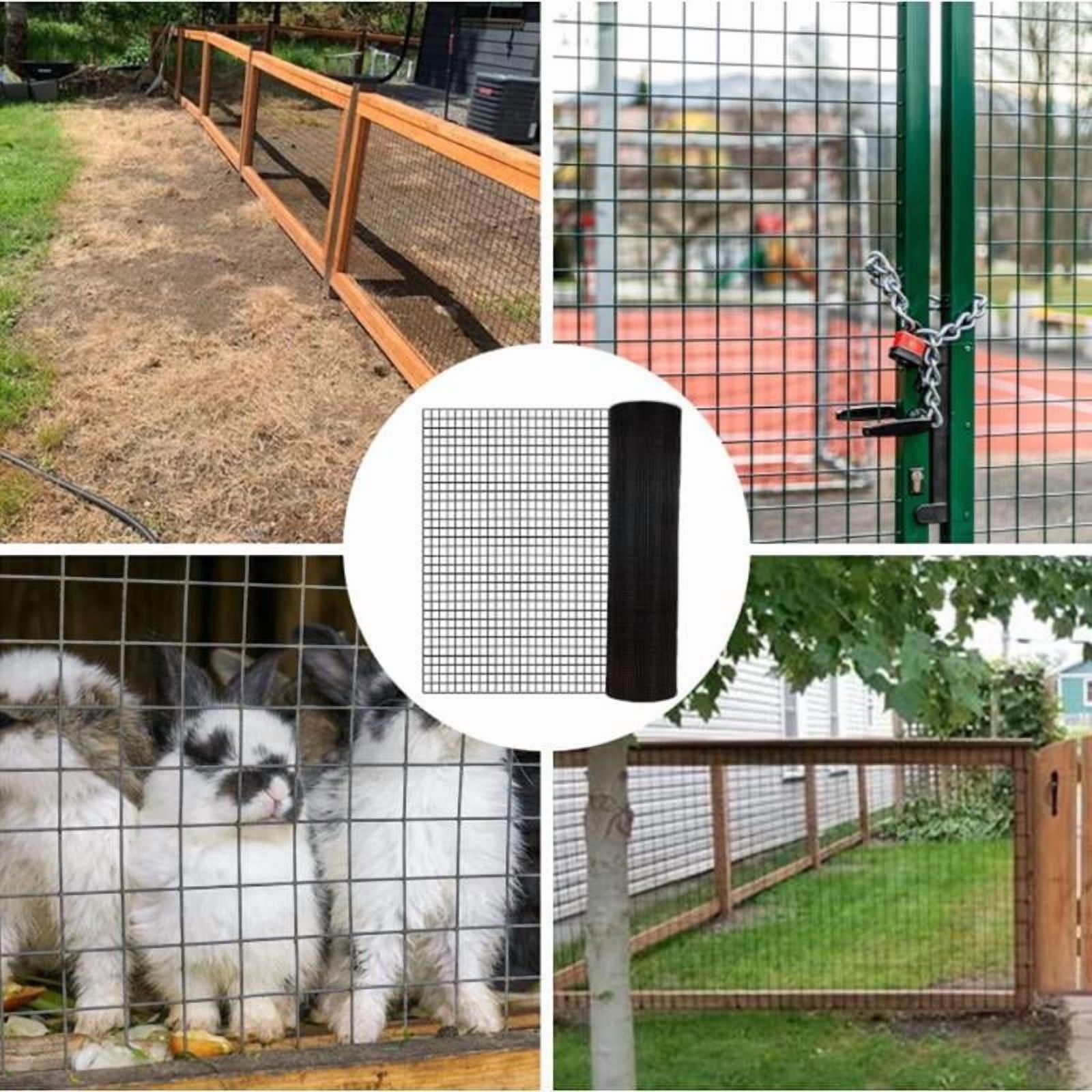 36 InchÃ50 Ft Black Vinyl Coated Hardware Cloth 19 Gauge 1 4 Inch Black PVC Hardware Cloth Black Welded Wire Fence Supports Poultry-netting Cage-home Improvement And Chicken Coop