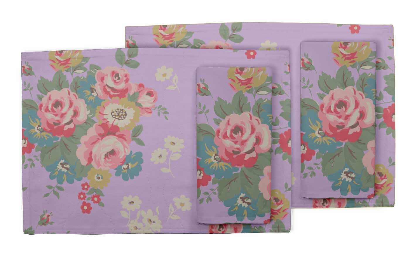 Details about   S4Sassy Leaves,Rose & Narcissus Anemone Placemats & Napkins Table Mats-FL-22D 