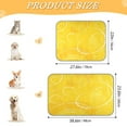 thumbnail image 3 of Pet Cooling Pad Foldable Self Cooling Mat Breathable Pet Cushion Sleep Pad for Dogs and Cats Yellow Circles and Lines S, 3 of 9