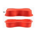 thumbnail image 4 of 1 Piece Dog Birthday Cake Mold Silicone Bone Shape Cake Pan (Orange), 4 of 4
