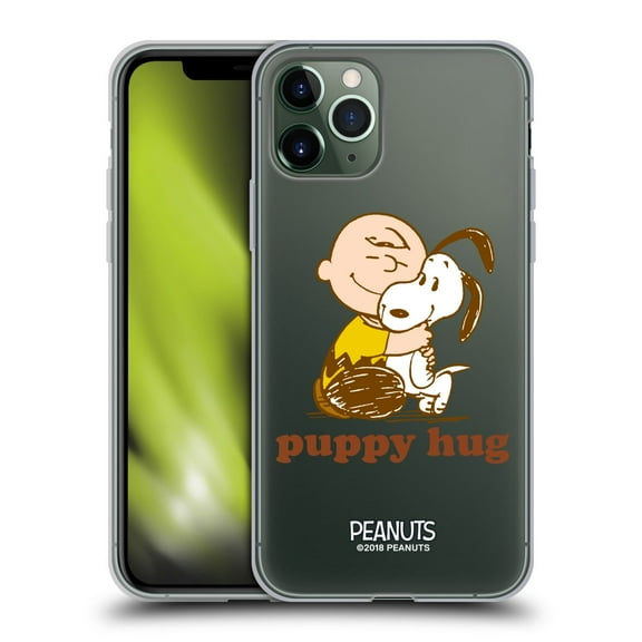 Head Case Designs Officially Licensed Peanuts Snoopy Hug Charlie Puppy Hug Soft Gel Case Compatible with Apple iPhone 11 Pro