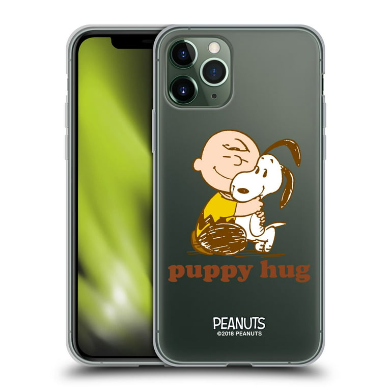 Head Case Designs Officially Licensed Peanuts Snoopy Hug Charlie Puppy Hug  Soft Gel Case Compatible with Apple iPhone 11 Pro 