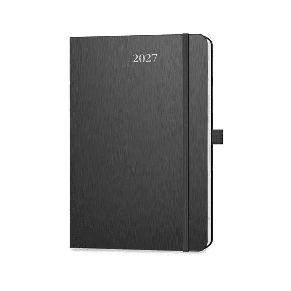 ONAVIA 2027 Weekly Planner, 5.75" x 8.5" (Jan-Dec 27) Calendar, Daily Appointment Book with Hourly Schedule, Inner Pocket, Hard Cover, Black