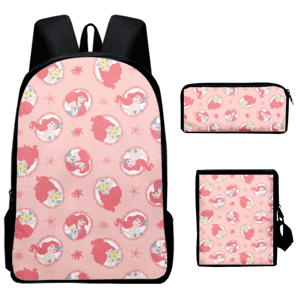 Mermaid Princess Backpack Modern Backpack Largecapacity for School