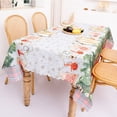 thumbnail image 2 of Rectangle Christmas Tablecloth, Washable Xmas Table Cloth for Dining Room Kitchen Party, 70x56 Inch, 2 of 4