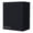 Black Wengue, variant on FM FURNITURE So-Hi Wall Cabinet with One Door Black Engineered Wood