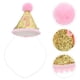 thumbnail image 2 of Glitter Sparkle 1st Birthday Cone Hat con diadema ajustable para suministros de fiesta para niña (rosa), 2 of 7