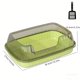 thumbnail image 3 of Caja de arena semicerrada para gatos con tapa de entrada superior, lados altos, control de olores, caja de arena cubierta con filtro de cuchara para control de olores, caja de arena de plástico para g, 3 of 6