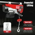 thumbnail image 3 of Red PA200 Electric Hoist Winch Hoist Crane Lift Wired Remote Control 440lbs, 3 of 8