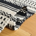 thumbnail image 6 of SAFAVIEH Montauk Elizabeth Striped Cotton Area Rug, Black/Ivory, 8' x 10', 6 of 9