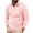 Pink, variant on WREESH Men's Long Sleeve Casual Shirt: Solid Color with Button Pocket a Comfortable Top for Everyday Wear Pink