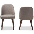 thumbnail image 3 of Baxton Studio Cody Mid-Century Modern Dining Chair, Light Grey (Set of 1), 3 of 8