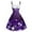 Purple 2, variant on hotojiny Vintage Christmas Dress for Womens Sleeveless Strap Printed Dress Winter Cocktail Party Midi Dress