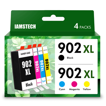 902 XL Ink Cartridge Compatible for HP 902XL Ink Cartridges 902 Use with Officejet Pro 6978 6960 6958 6970 6968 6962 6975 6950 6954 Printer (Blakc, Cyan,Magenta,Yellow)