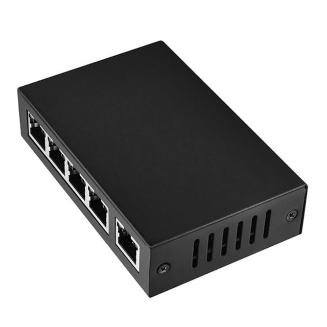 TAPDRA Adaptateur et Répéteur d'Injecteur POE pour Appareils IP, 4 Sorties POE, Alimentation via Câble Unique, pour Surveillance