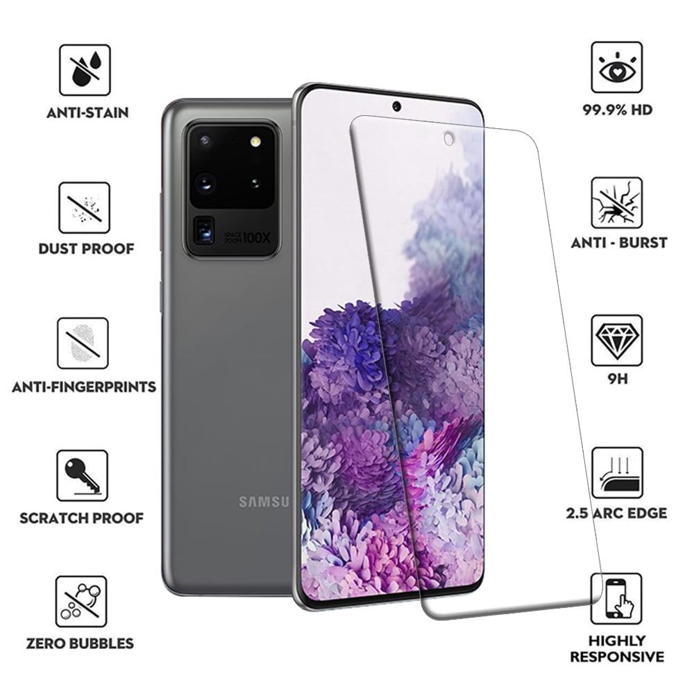 For Samsung Galaxy S20 Ultra Full Cover 3D Curved Tempered Glass Screen