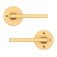 thumbnail image 7 of baldwin square privacy door lever with contemporary round rose, 7 of 7