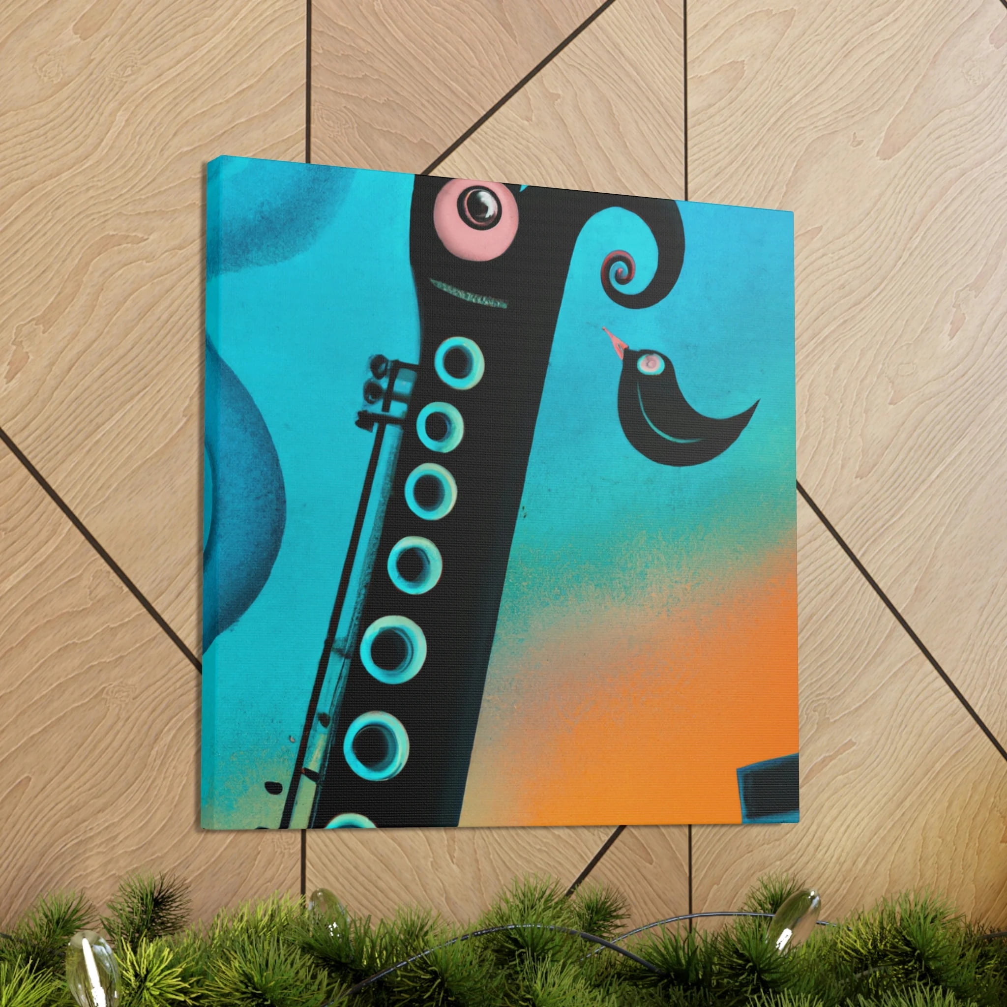 Clarinet's Reflection Dance - Canvas