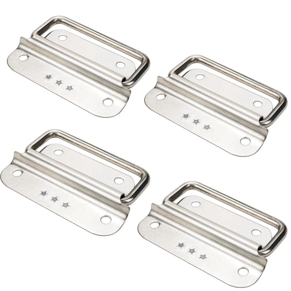 Manijas para baúl Rannb de acero inoxidable de 7,5 cm, 4 piezas