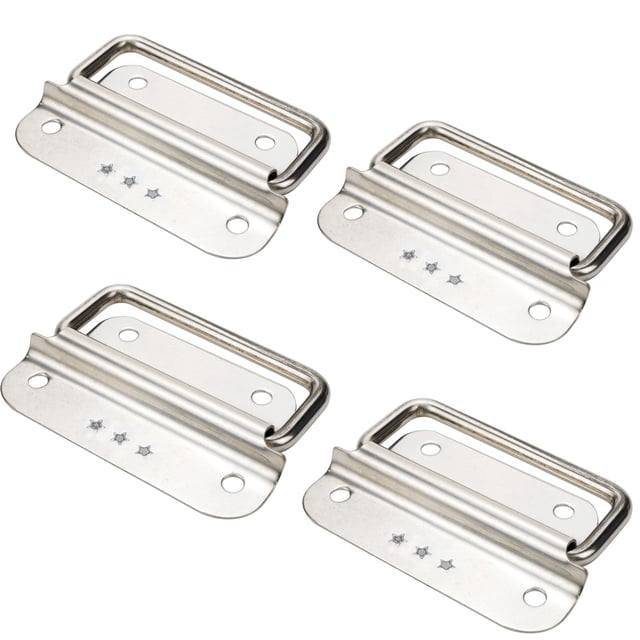 Manijas para baúl Rannb de acero inoxidable de 7,5 cm, 4 piezas