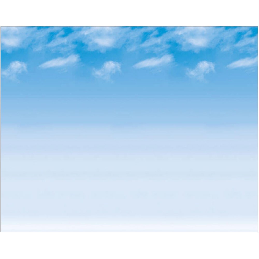 Fadeless® Bulletin Board Art Paper, Wispy Clouds, 48" x 12', 4 Rolls