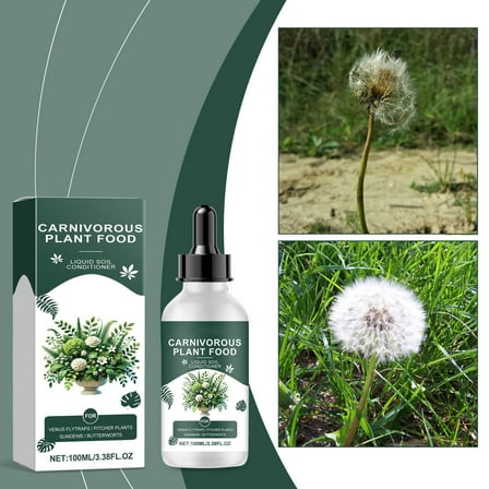 Carnivorous Plant Food under $5! Yannianjz Carnivorous Plant Food Drops, 100ML Liquid Nutrient for Venus Flytrap, Tropical Plant Fertilizer Solution