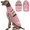 Pink, variant on Kuoser Dog Sweater, Fleece Anti-Pilling Pet Clothes, Winter Turtleneck with Snowflake Pattern for Small to Large Dogs, Dark-Gray, M
