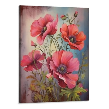 DOPAPRINT Vintage House Print, Rustic Farmhouse Wall Decor, Muted