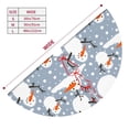 thumbnail image 3 of Rateoe Happy Snowmen Snowfall Print Christmas Tree Skirt 30" for Xmas Holiday New Year Party Circle Tree Mat Ornaments Decoration, 3 of 7