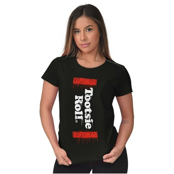 Retro Logo Candy Vintage Tootsie Roll Women's T Shirt Ladies Tee Brisco Brands S