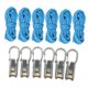 thumbnail image 1 of Cuerda con tensor de rodillo, ajustador de paracord, kit de , durabilidad, alta resistencia, herramienta para tensar cuerdas en embarcaciones. 6 cuerdas 6 ganchos, 1 of 8