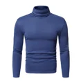 thumbnail image 4 of Camisa de manga larga con diseño de suéter de cuello alto para hombre, 4 of 5