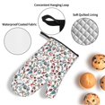 thumbnail image 3 of Balery Christmas Elements Pattern Oven Mitts and Pot Holders 4 pcs Set, Kitchen Oven Glove High Heat Resistant 500℉ Oven Mitts with Non-Slip Silicone Surface, 3 of 6