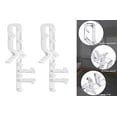 thumbnail image 6 of KMSS 12Pcs Plastic Valance Clips for Blinds, 2inch Clear Blind Clips Hidden Valance Clips for Wood or Faux Wood Horizontal Blinds Valance, 6 of 7