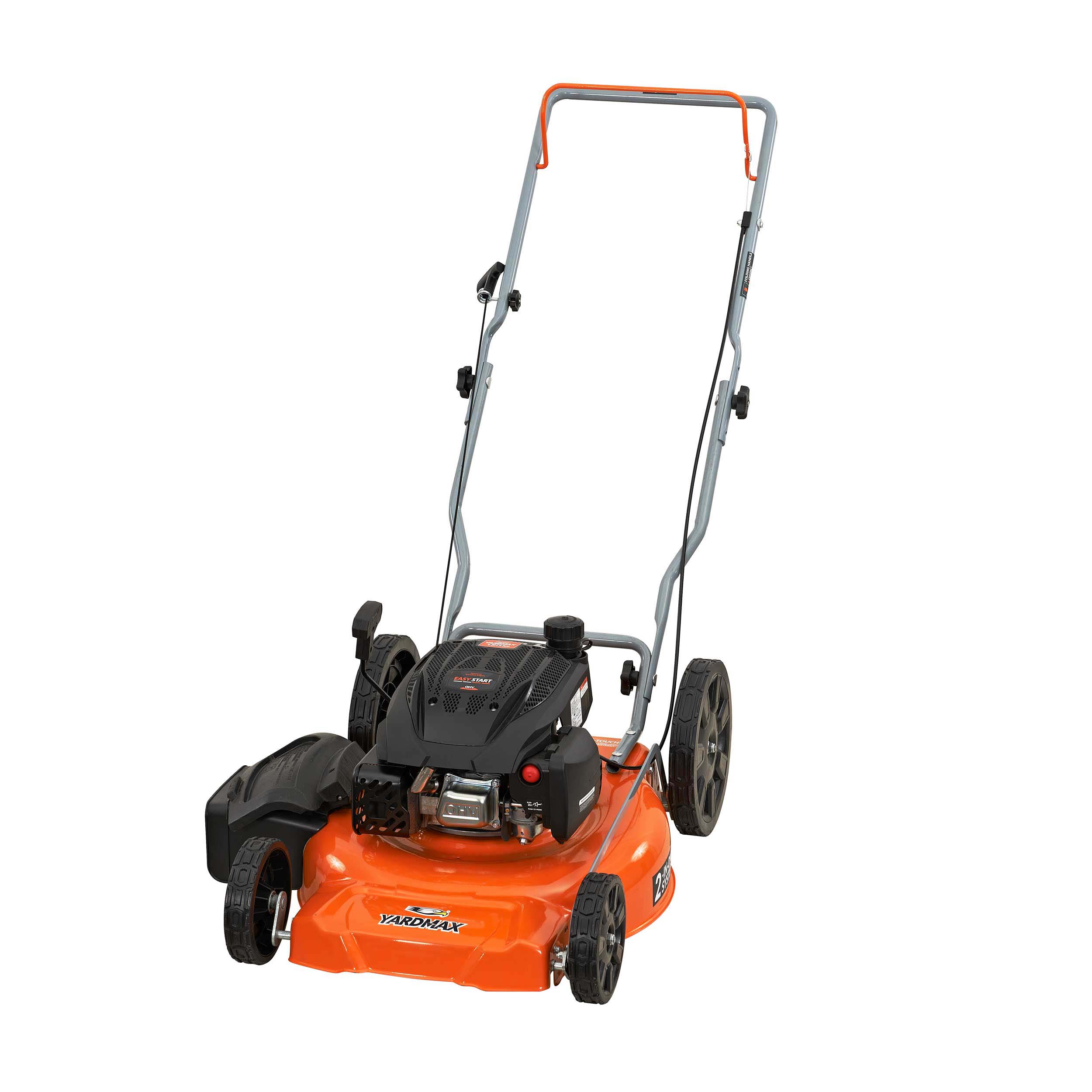 Yard Max 21 in. 170cc 2-in-1 Gas Walk Behind Push Lawn Mower with High Rear Wheels
